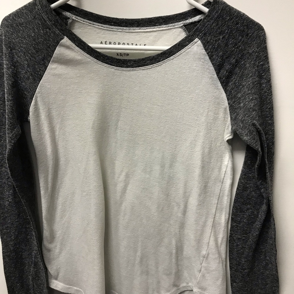 White/Grey Aeropostale long sleeve (aero)
